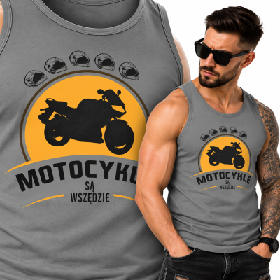 TANK TOP ŚMIESZNY  MOTORYZACYJNE MOTOCYKLE 2